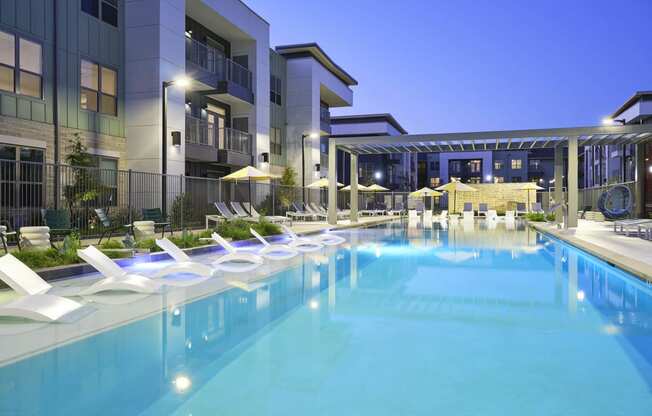 a swimming pool at the residences at city center apartments