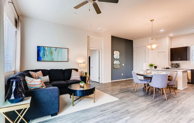 Living Room With Dining Area at Avilla Lehi Crossing, Arizona