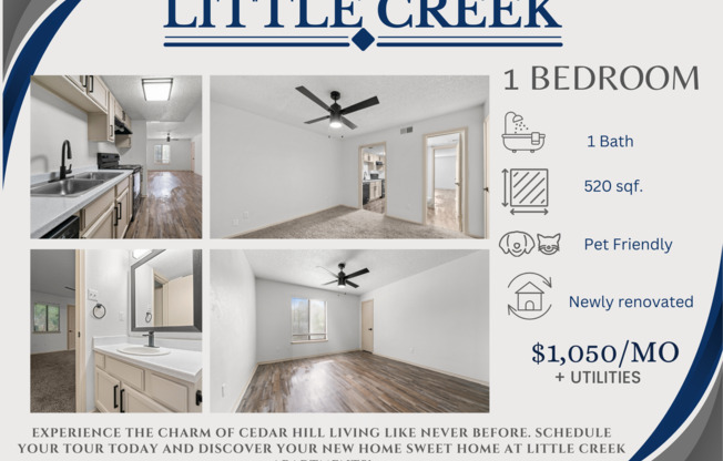 1 bed, 1 bath, 520 sqft, $1,095, Unit C-12