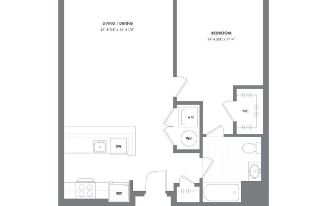 1 bed, 1 bath, 820 sqft, $2,475, Unit 216