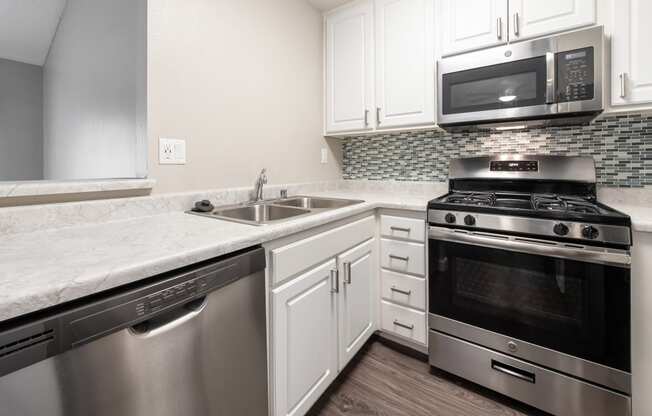 Renovated view of the kitchen