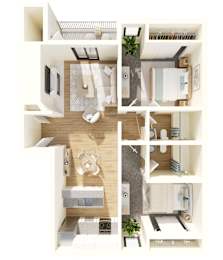2 beds, 2 baths, 950 sqft, $2,100