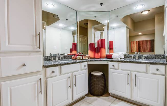 Spacious bathroom in an apartment home in Atlanta, GA.
