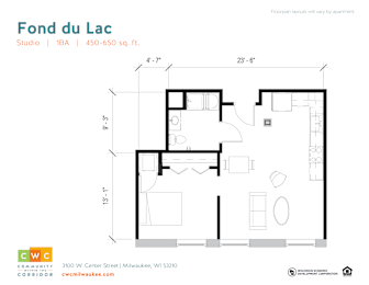 Studio, 1 bath, 620 sqft, $958