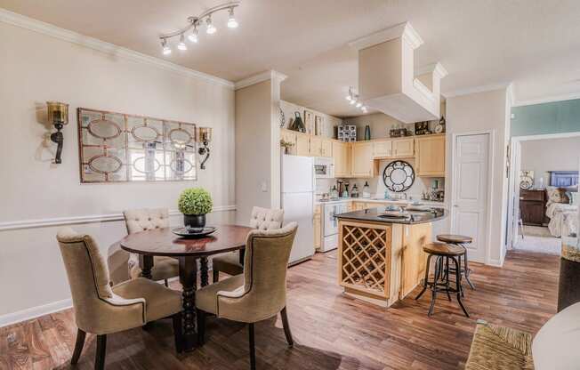 Large kitchens and dining rooms at Cypress Lake at Stonebriar in Frisco, TX!