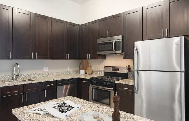 kitchen with stainless steel appliances