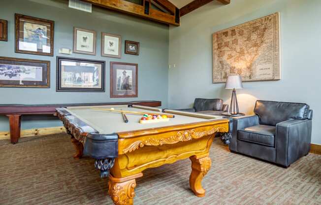 Billiards at The Ranch at Pinnacle Point Apartments in Rogers, AR