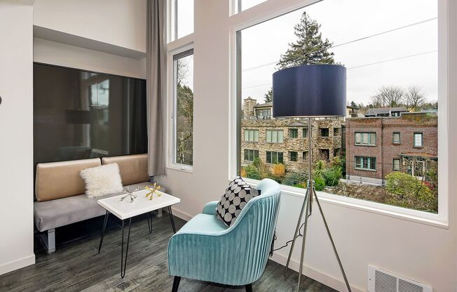 741 Harvard Modern studios with w/d in unit!