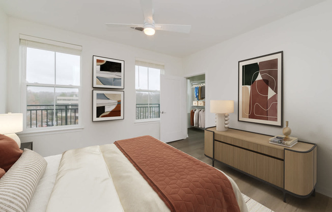 Bedroom with Hard Surface Flooring