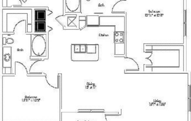 2 beds, 2 baths, 1,289 sqft, $1,998