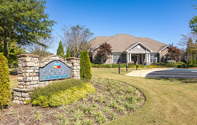 Welcoming Property Signage at STONEGATE, Alabama