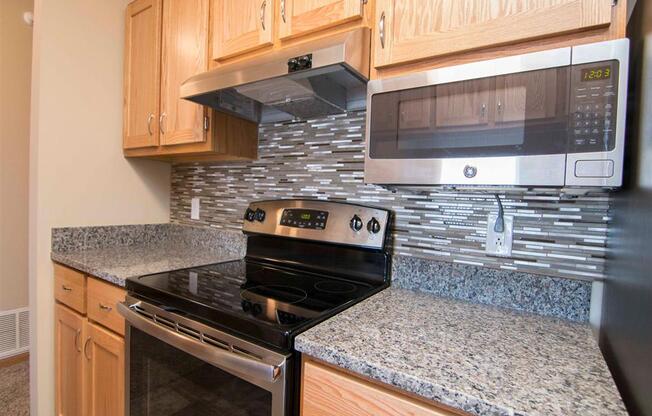 Interiors-Skyline View Apartments Updated Kitchen in Lincoln NE