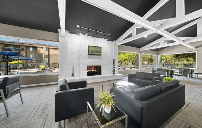 Rentable Clubhouse at Lakeside Village Apartments in Clinton Township