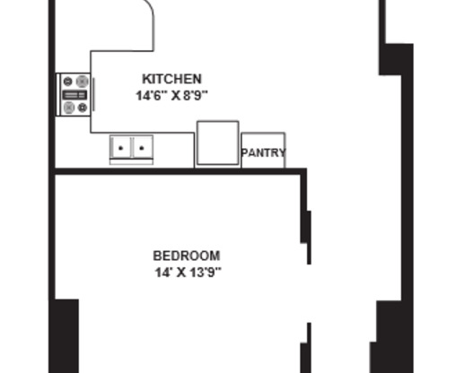 1 bed, 1 bath, 931 sqft, $2,175