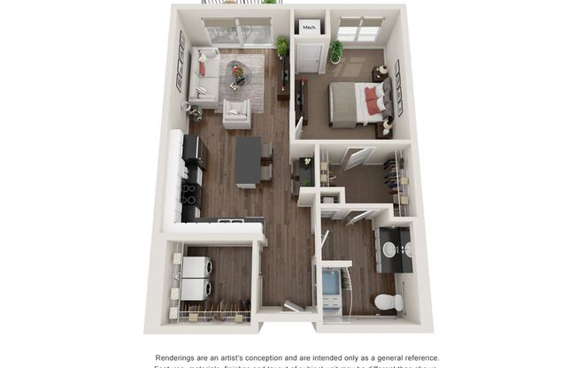 1 bed, 1 bath, 762 sqft, $1,685