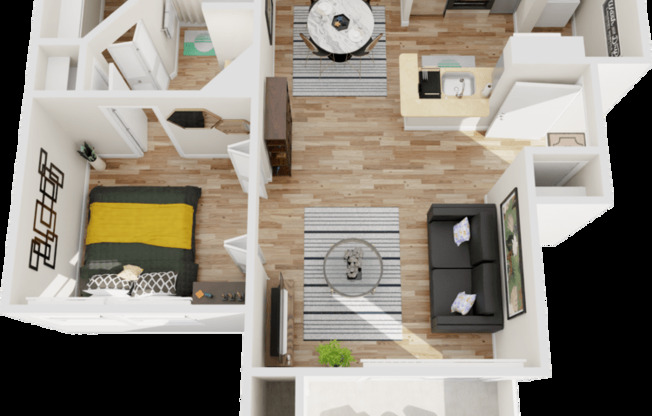 1 bed, 1 bath, 524 sqft, $827