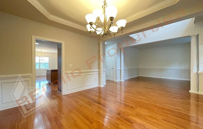 Lovely 5 Bedroom 4 Bathroom Single Family Home w/ 1st Floor Guest suite and 2-Car Garage @ Stonewater, Cary. Available Now!