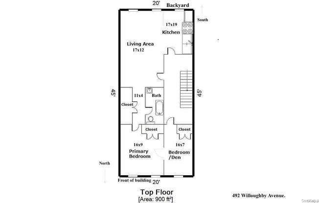 2 beds, 1 bath, 800 sqft, $2,850, Unit 3