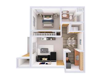 1 bed, 1 bath, 767 sqft, $1,566