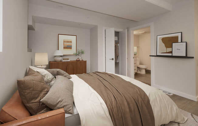 Bedroom with Hard Surface Flooring