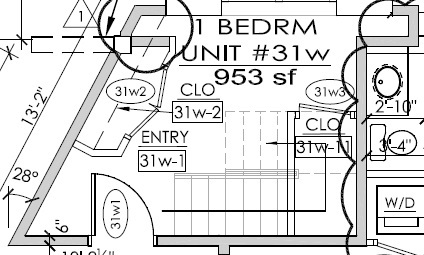 1 bed, 1 bath, 953 sqft, $1,575, Unit APT 31W