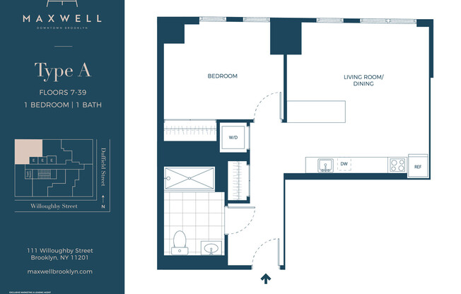 1 bed, 1 bath, $3,896, Unit 27A
