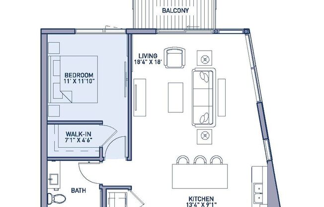 1 bed, 1 bath, 854 sqft, $2,095, Unit 310