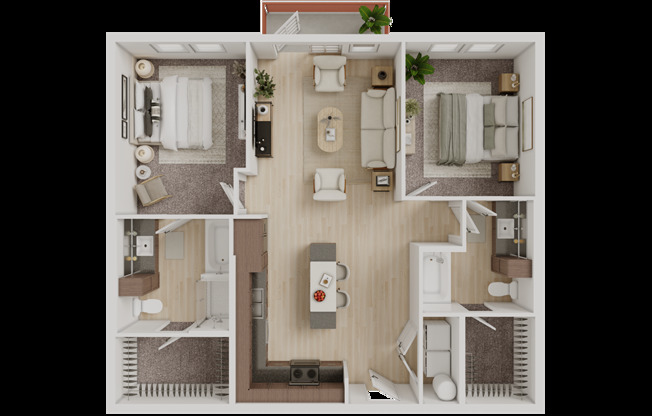 2 beds, 2 baths, 1,116 sqft, $2,450