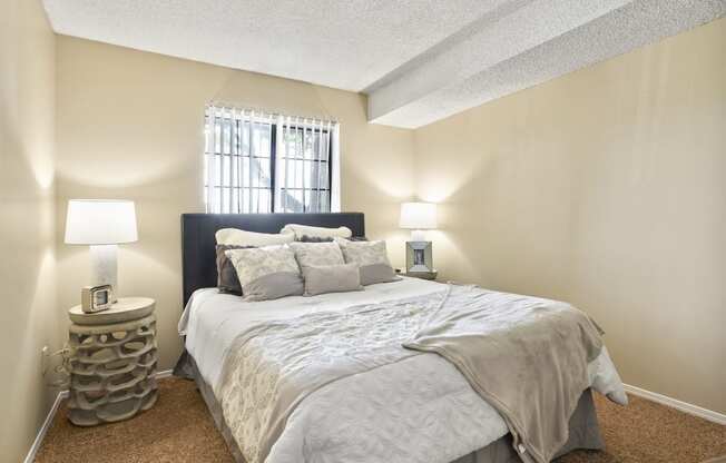 the preserve at ballantyne commons bedroom with bed and window