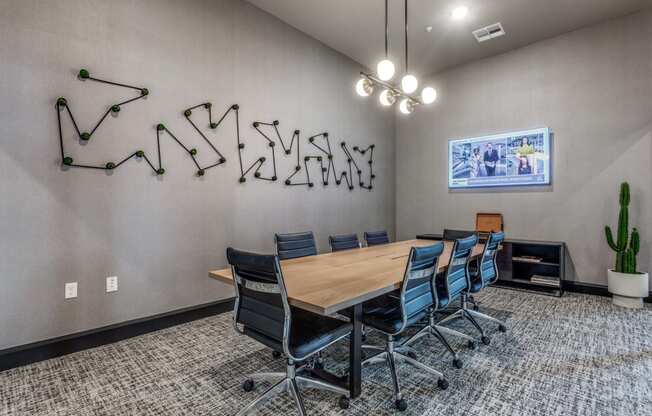 Conference Room at The Prescott Luxury Apartments in Austin, TX