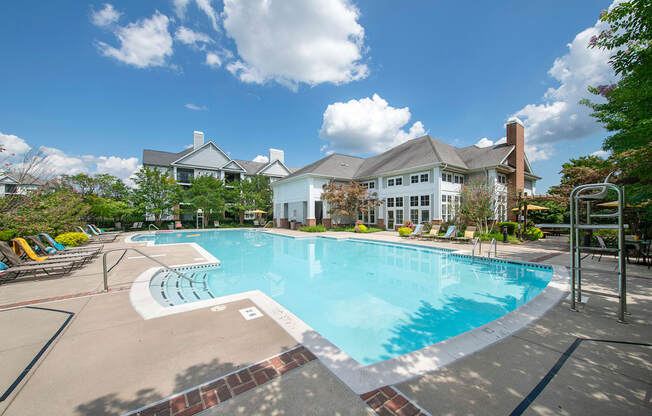 Pool View at The Apartments at Cambridge Court, Rosedale