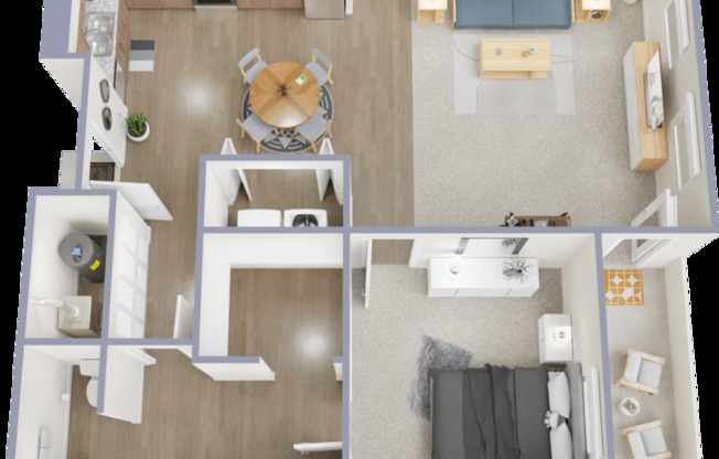 1 bed, 1 bath, 823 sqft, $1,525