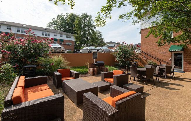 Outdoor Resident Lounge at Park Georgetown, Arlington, Virginia