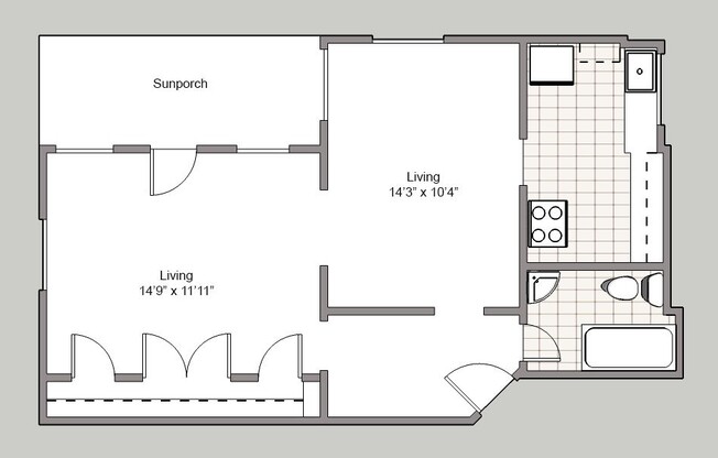 1 bed, 1 bath, 680 sqft, $1,650, Unit 26