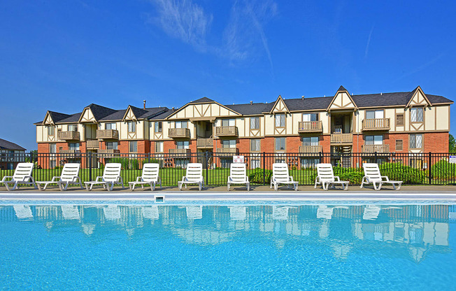 Swimming Pool With Relaxing Sundecks at Perry Place, Grand Blanc, 48439