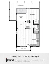 1 bed, 1 bath, 750 sqft, $1,688