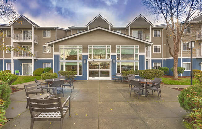 Outside Seating at VINTAGE AT BREMERTON, Bremerton, Washington