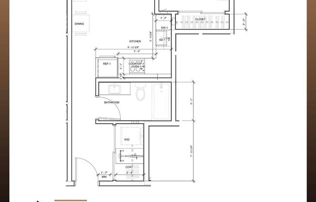 1 bed, 1 bath, 560 sqft, $1,495, Unit 304