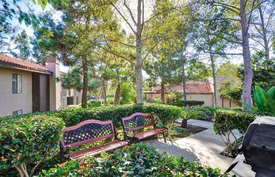 Landscape at Shadowridge Woodbend Apartments in Vista, CA