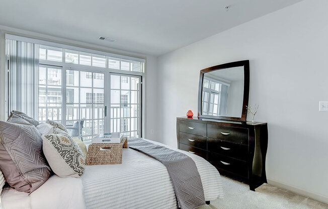 Beautiful Bright Bedroom With Wide Windows at Garfield Park, Arlington, VA