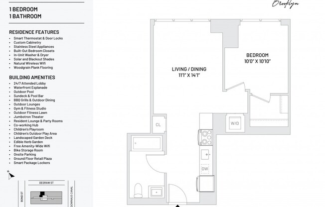 1 bed, 1 bath, 651 sqft, $3,814, Unit 2109