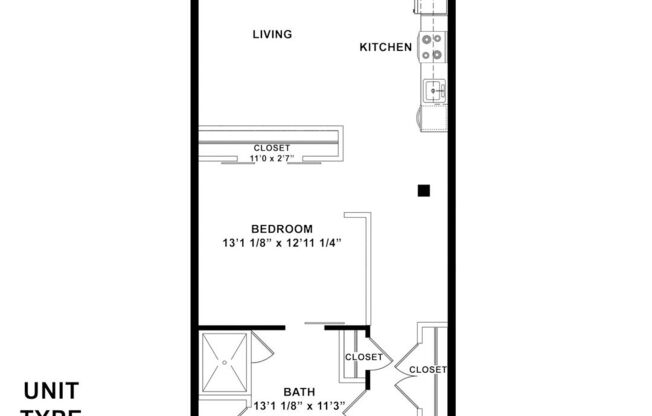 1 bed, 1 bath, 777 sqft, $1,475