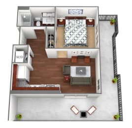 1 bed, 1 bath, 585 sqft, $1,628