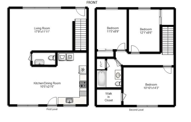 3 beds, 1.5 baths, 1,100 sqft, $1,980, Unit F-12