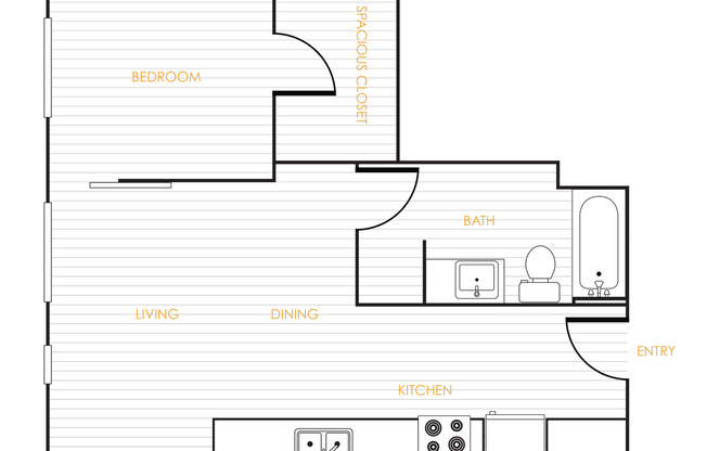 1 bed, 1 bath, 695 sqft, $1,715