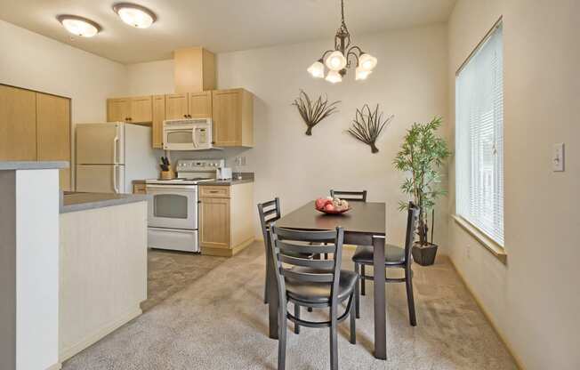 Model Kitchen and Dining Room at The Madison Apartments in Olympia, Washington, WA