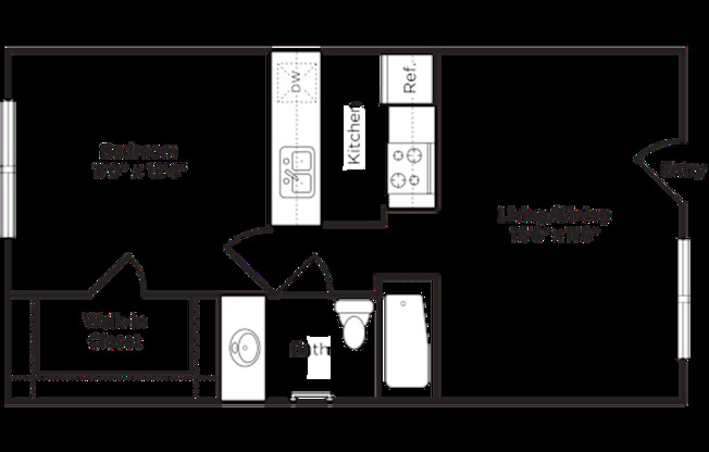 1 bed, 1 bath, 575 sqft, $751, Unit 0163BE