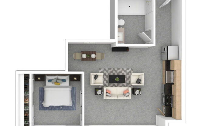 1 bed, 1 bath, 625 sqft, $3,852