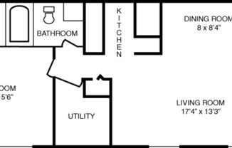 1 bed, 1 bath, 825 sqft, $1,205, Unit 203