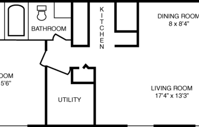 1 bed, 1 bath, 825 sqft, $1,205, Unit 203